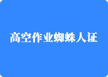 大鸡吧操美女视频网站软件高空作业蜘蛛人证